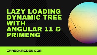 Dynamic Tree control with Angular 11 and PrimeNg [upl. by Ernesta]