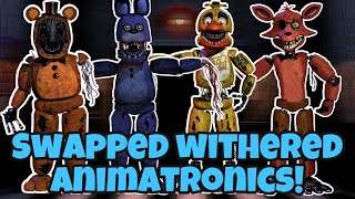 Fnaf 2 SpeedEdit  Swapped Withered Animatronics [upl. by Nivar]