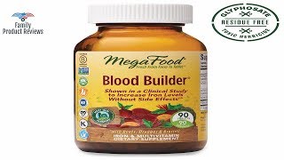 MegaFood Blood Builder Daily Iron Supplement and Multivitamin Supports Energy and Red Blood Cell [upl. by Arno881]