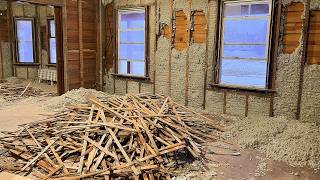 Restoring A 7000 Hoarder Mansion Main Floor Insulation Day [upl. by Ernie]