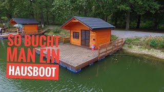 Angelpark zur Grafenmühle So bucht man ein Hausboot [upl. by Sophi]