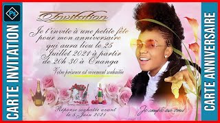 TUTO BOY COMMENT FAIRE UNE CARTE INVITATION SUR PHOTOSHOP Anniversaire [upl. by Karlotta]