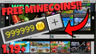 HOW TO GET UNLIMITED MINECOINS GLITCH  MINECRAFT BEDROCK EDITION  WORKING 2022 LATEST PATCH 119 [upl. by Vallery995]