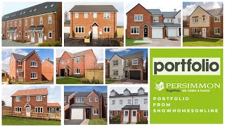 The Persimmon Homes UK Portfolio Of House types by Showhomesonline [upl. by Yelbmik]