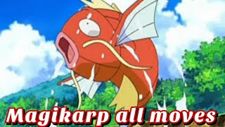 magikarp all attacks amp moves PokemonTSCRChannel [upl. by Racso567]