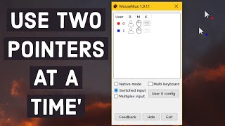 USE TWO MICEKEYBOARD AT A TIME ON ONE DESKTOP 2020 [upl. by Eresed]