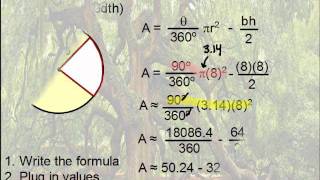 Geometry  Area of Segments [upl. by Marashio]