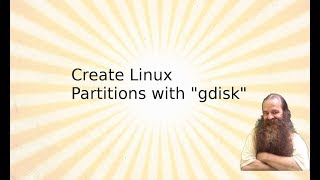 Create Linux Partititions with gdisk [upl. by Nicolette]