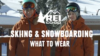 What to Wear Skiing and Snowboarding  REI [upl. by Maddocks]