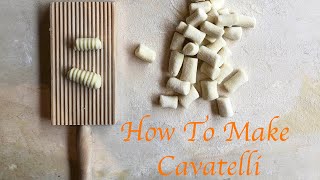 How To Make My Homemade Cavatelli  Italian Pasta Recipe [upl. by Ahsirahc891]