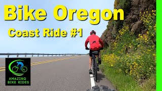 30 Minute Virtual Bike Ride  Florence Oregon  Cycling Workout  Travel Video [upl. by Ehtiaf]