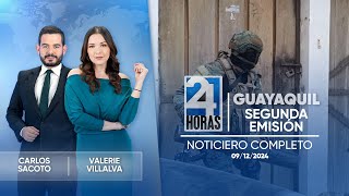 Noticiero de Guayaquil Segunda Emisión 09122024 [upl. by Rizzi339]