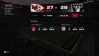 Raiders vs Chiefs 10yf [upl. by Asiluy]