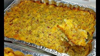 Cornbread Dressing Recipe  How to Make Cornbread Dressing  Cornbread Stuffing Recipe [upl. by Aicnilav]