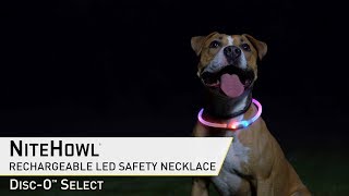 NiteHowl® Rechargeable LED Safety Necklace with DiscO Select™ [upl. by Tammara]