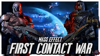 Mass Effect’s First Contact War  FULL Mass Effect Lore [upl. by Boigie]