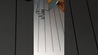 calligraphynazia name callographyytshortswith pen 🖊️ [upl. by Noryt]