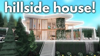 Building a HILLSIDE HOUSE in Bloxburg [upl. by Colburn]