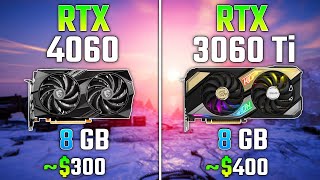 NVIDIA RTX 4060 vs RTX 3060 Ti  Test in 7 Games [upl. by Rocray]