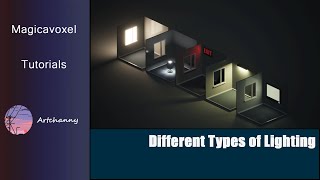 Magicavoxel Tutorials Different Types of Lighting [upl. by Ymar]