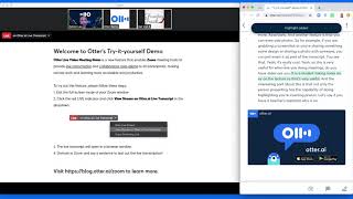 Live transcribe Zoom meetings with Otterai [upl. by Symon242]