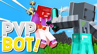 The BEST Mcpe PVP Practice Map With BOTS how to download [upl. by Tallbot]