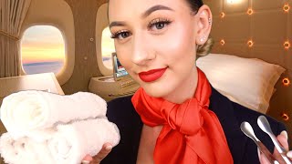 ASMR Luxury Flight Attendant Roleplay ✈️ Soft Spoken Pampering amp Personal Attention [upl. by Adnohral593]