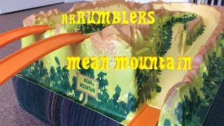 Hot Wheels Mean Mountain featuring rrRUMBLERS race video [upl. by Harihat]