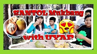 SANTOL mukbang with UYAPWith kiddos pasaway 🤣 [upl. by Asher]