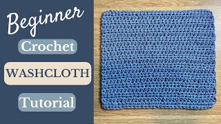 How to Crochet a Washcloth  Beginners  Easy [upl. by Asilec]