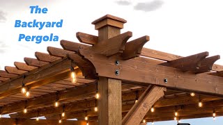 Backyard Pergola  20’X20’  Summer Project  DIY [upl. by Bedwell]