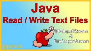 Read and Write a Text File in Java  FileInputStream FileOutputStream  APPFICIAL [upl. by Sisely]