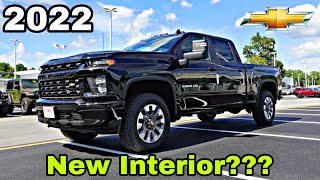 2022 Chevy Silverado 2500 HD Custom 66L Gas  Whats New For 2022 New Interior Bigger Screen [upl. by Ahsille]