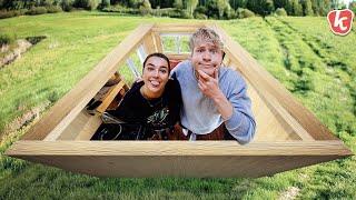 24 UUR OVERLEVEN IN EEN TINY HOUSE met VRIENDIN 29m2  Kalvijn [upl. by Esta]