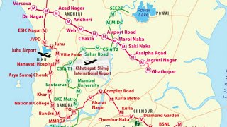 Mumbai Metro Map [upl. by Llenram]