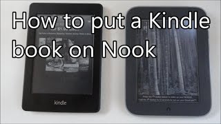 How to put a Kindle book on a Nook [upl. by Adnovoj]