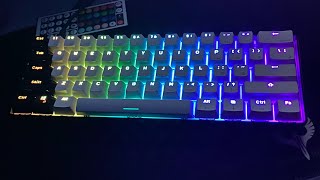 All default RGb modes on Gk61 [upl. by Oiramed]