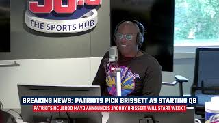 INSTANT REACTION Patriots pick Jacoby Brissett as starting QB [upl. by Oirasan]