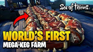 We MADE a MEGAKEG FARM in Sea of Thieves [upl. by Harty617]