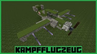 Minecraft Tutorial  Kampfflugzeug bauen  Deutsch [upl. by Oniratac]