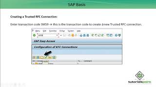 SAP Basis  Creating Trusted RFC Connection [upl. by Yevoc110]