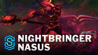 Nightbringer Nasus Skin Spotlight  PreRelease  PBE Preview  League of Legends [upl. by Canale]