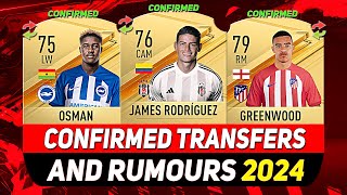 NEW CONFIRMED TRANSFERS amp RUMOURS 💰😳 ft JAMES RODRÍGUEZ GREENWOOD IBRAHIM OSMANetc [upl. by Stagg]