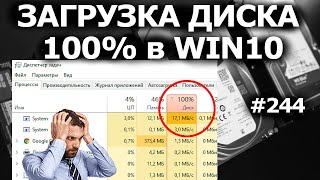 ЗАГРУЗКА ДИСКА 100 в Windows 10 8 причин и решений [upl. by Holmann]