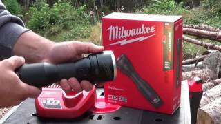 Milwaukee M12 235521 LED Metal Flashlight Review [upl. by Etteval]