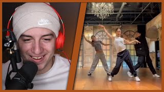 BLACKPINK Jennie SAD GIRLZ LUV MONEY Dance Practice Silvergun amp Dow REACTION [upl. by Yelram674]