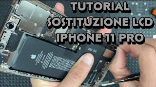 Sostituzione schermo lcd iphone 11 propro max  Video TutorialGuida in italiano  Disassembly [upl. by Lamar]