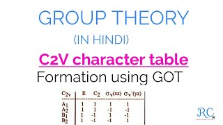 C2V Character Table Formation Using GOT [upl. by Diane]