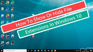 How to Show or Hide File Extensions in Windows 10 [upl. by Irehj]