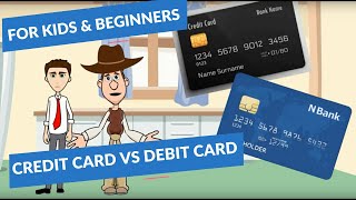 Credit Card vs Debit Card A Simple Explanation for Kids and Beginners [upl. by Hanzelin]